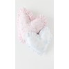 LOVESHACKFANCY Women's Heart Ruffle Pillow, Bluebell, One Size