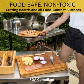 Beeswax Woodcut Premium 7oz, Wood Cream, Food Safe for Cutting Boards, Woodturning, Furniture, Benchtops, Cupboards, Baby Toys, Floors and Leather. Aluminium Container with Sponge