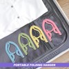 20pcs Folding Clothes Hangers, Plastic Portable Folding Coats Hanger, 4