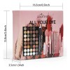 Paleta Sombras 40 Neutros+brochas Pinceles Maquillaje