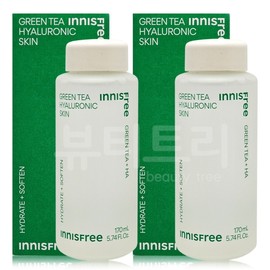 Innisfree Green Tea Hyaluronic Acid Skin 170ml + 170ml / 이니스프리 그린티 히알루론산 스킨 170ml + 170ml