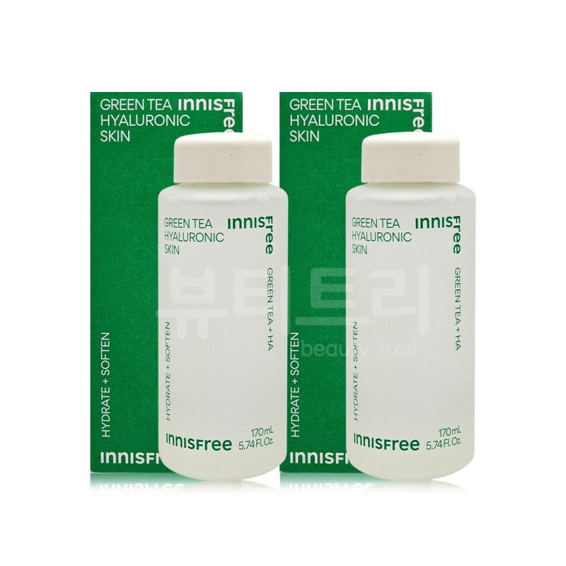 Innisfree Green Tea Hyaluronic Acid Skin 170ml + 170ml /