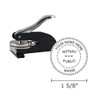 Maine Notary Seal Embosser, Desk Model, 1-5/8" Impression, Black