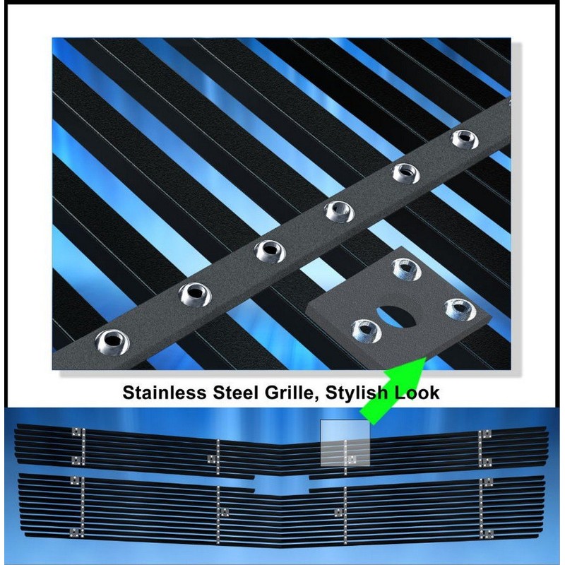Off Roader Black Stainless Steel eGrille Billet Grille Grill for