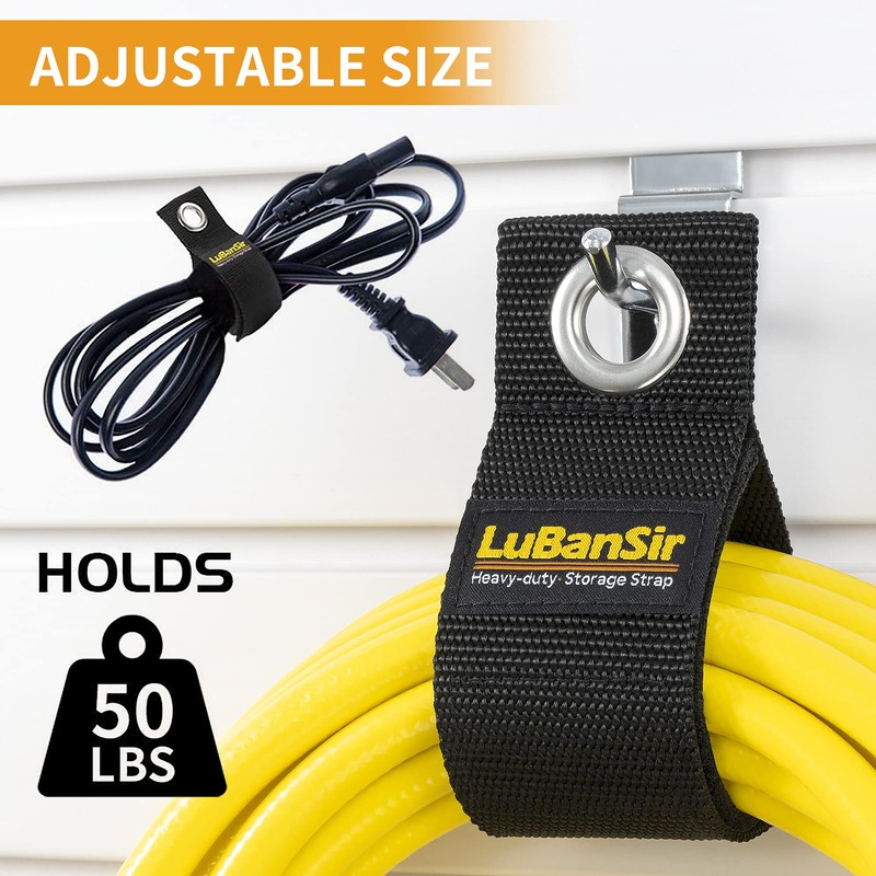 LuBanSir 9 Pack Extension Cord Holder, 17-Inch Extension Cord Storage