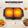YUASDUU 2 in 1 Electric Hot Pot with Grill, 1200W
