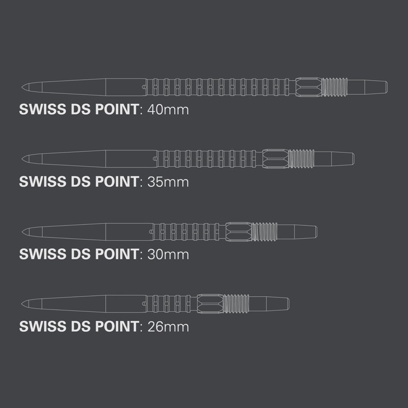 Target Darts Swiss Point DS Dart Points (3 Pack Set
