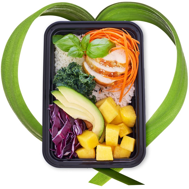 [10 Pack] 1 Compartment BPA Free Reusable Meal Prep Containers