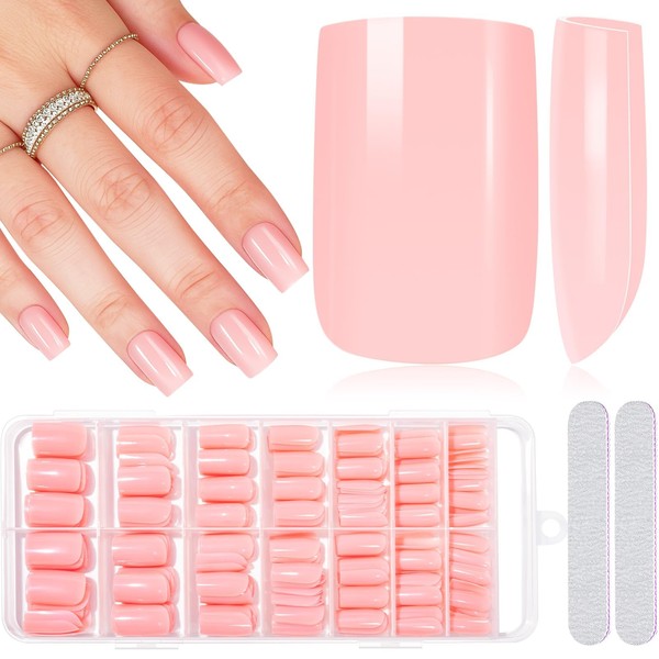MELLIX 280 Pieces Press On Nails Short Artificial Fingernails Full