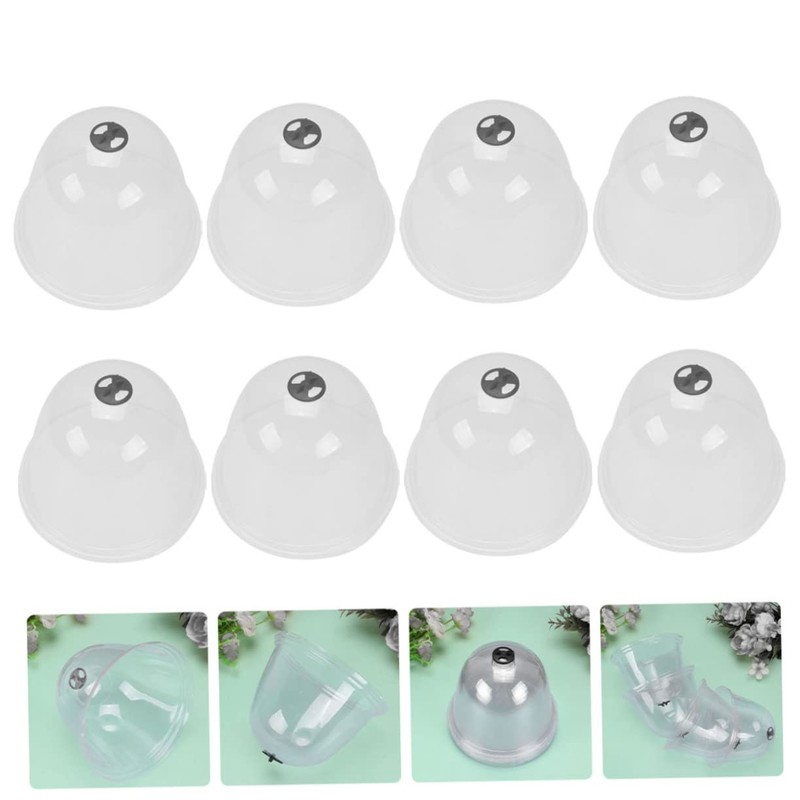 Totority 8pcs Reusable Succulent Plant Covers Moisture Retaining Humidity Domes