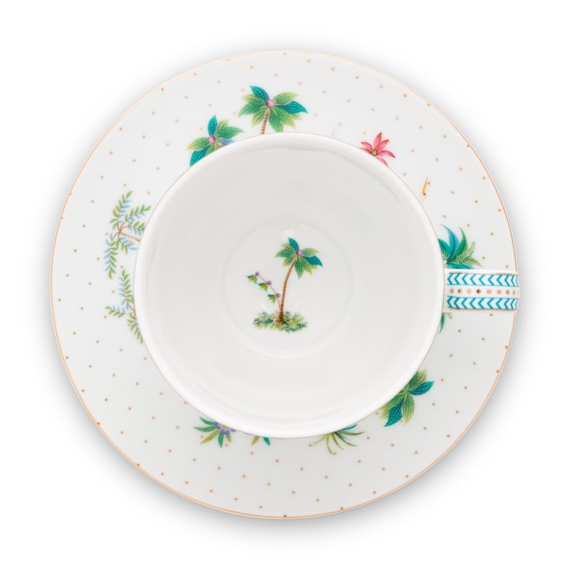 Pip Studio 51004119 Jolie Dots Gold Cup & Saucer Set