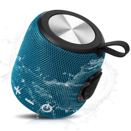 Bluetooth Speaker: Powerful Stereo Sound, IPX7 Waterproof, True Wireless Stereo Pairing, Portable Design, Latest Bluetooth V5.2 - Perfect for Realme C21Y, Beach, Outdoor, Home, Parties& More - Blue