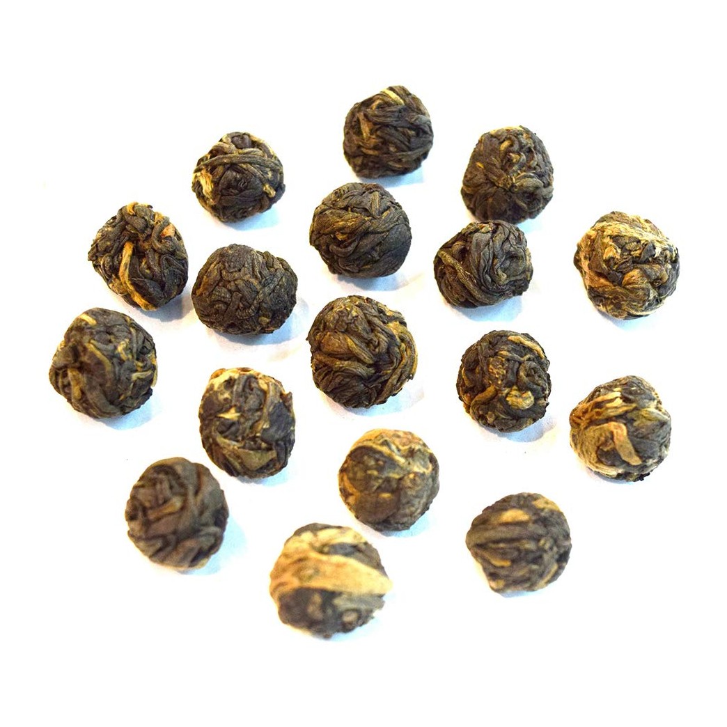 Dragon Pearls Black Tea - Caffeinated Tea - Loose Tea - 1oz