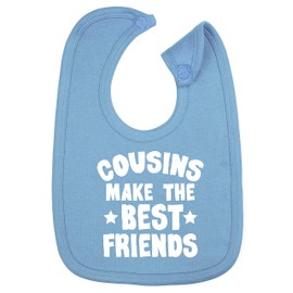 Hippowarehouse Cousins Make The Best Friends Cotton Baby Nursing bib Boys Girls 35cmx22cm