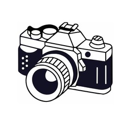 Temporalis® Temporalis® Retro Camera Tattoo, Temporalis®, Vegan & Waterproof, EU Certified Cosmetics, Lasts 1-2 Weeks