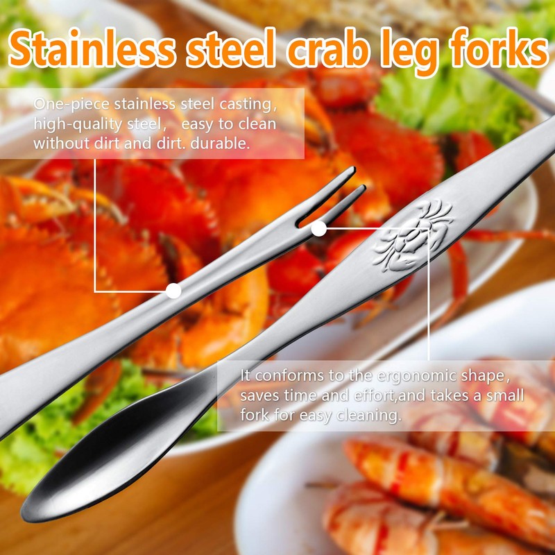 Crab Leg Crackers - Crab Crackers and Tools Set with