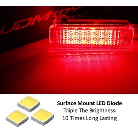 iJDMTOY 18-SMD Red LED Side Door Courtesy Lights, Footwell Lights, Cargo Trunk Area Lights Assy Compatible with Land Rover Range Rover/Range Rover Sport Discovery 4 Freelander 2 LR2 LR3 LR4, etc