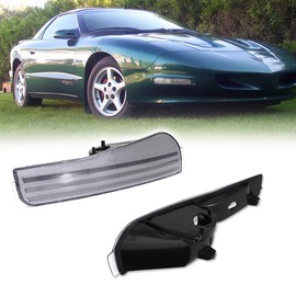 KENRTIR Clear Lens Front Bumper Corner Side Marker Parking Lights Housing Assembly for 1993 1994 1995 1996 1997 Pontiac Firebird Trans Am
