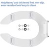 Commercial Heavy Duty Open Front Toilet Seat Without Cover, Thickened