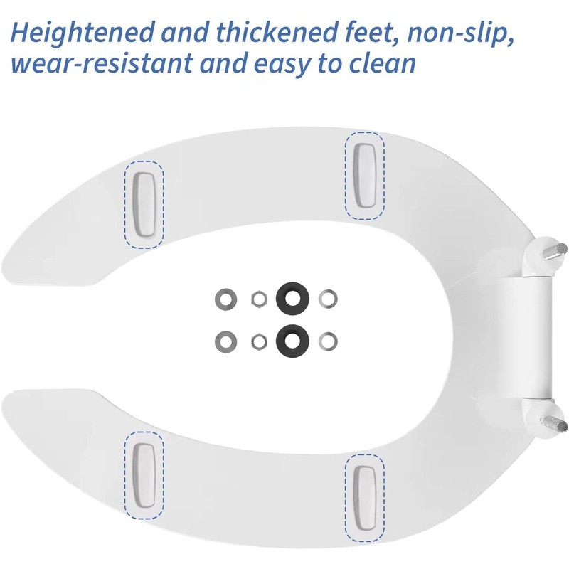 Commercial Heavy Duty Open Front Toilet Seat Without Cover, Thickened