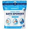 Scrubzz Toallitas de baño desechables sin enjuague, paquete de 25