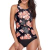 Holipick Traje de baño tankini de dos piezas para mujer,