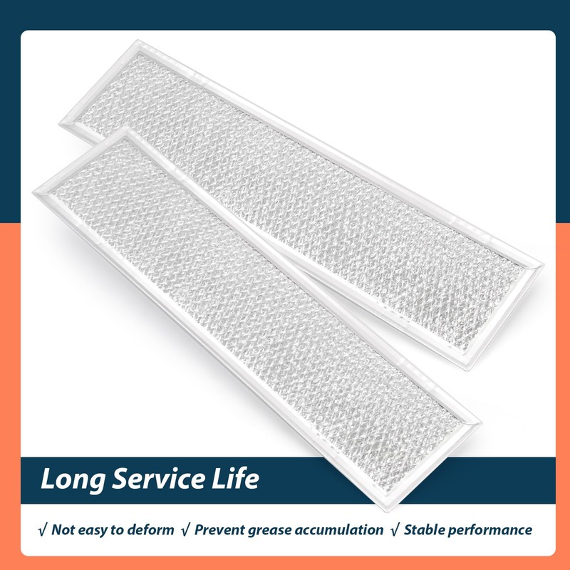 Lisnhlin 2-Pack 12-Layer Aluminum Mesh Grease Filters 4 X 15