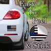 Firefighter Police Officer Thin Red and Blue Line Flag Sticker
