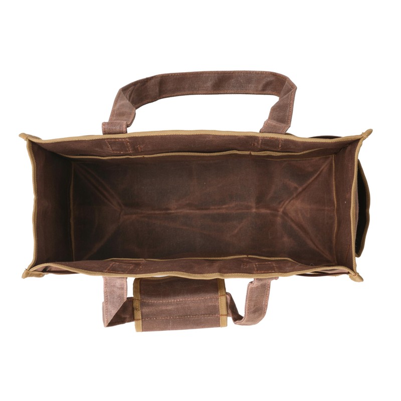 Tool Bag, Heavy Duty 16oz Waxed Canvas Water-Resistant Tool Pouches,
