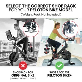 percha de ropa de zapatos de metal para Peloton Bike Plus, capacidad para 2 pares de zapatos, accesorios perfectos para Peloton Bike+, soporte para zapatos para Peloton, zapatero de metal sólido