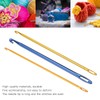 3 x crochet hooks, knitting needle with hole eyelet for