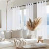 MRTREES Curtains with Eyelets 210 cm Long Curtains Living Room