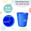 Muulaii Set of 12 Kids Plastic Cups- 8 oz Children