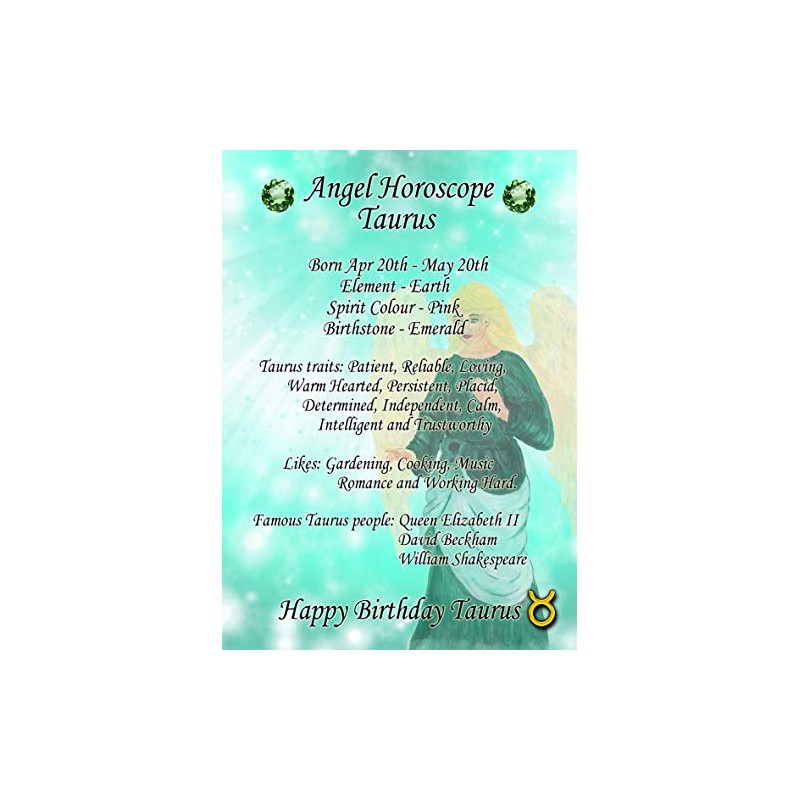 Taurus Horoscope Birthday Card