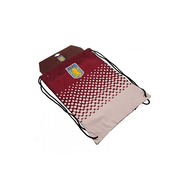 Aston Villa Fc Fade Gym Bag - Red - One