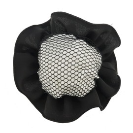 Beautiful Hair Bun Chignon with Net Scrunchie Young Look Elegant Black