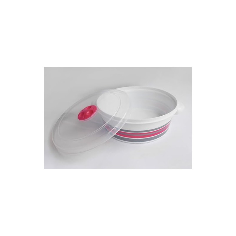 Tredoni 2L Microwave Pot Tub with Ventilation Lid - Heating