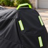 420D Universal Motorcycle Cover with UV and Weather Protection, Black,