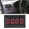 LED Electronic Digital Luminous Car Watch Clock Accessory Decoration (Red)