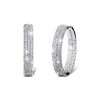 TOPGRILLZ Iced Out Hoop Earrings Cubic Zirconia Huggie Cartilage Cuff