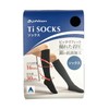 phiten 1409VW441005 TI Socks (TI+Ag), Black, L, 9.4 - 10.2