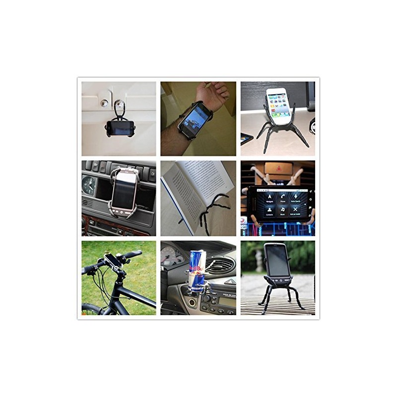 ANGELANGELA 3222641 Universal Multi-Function Portable Spider Flexible Grip Holder for