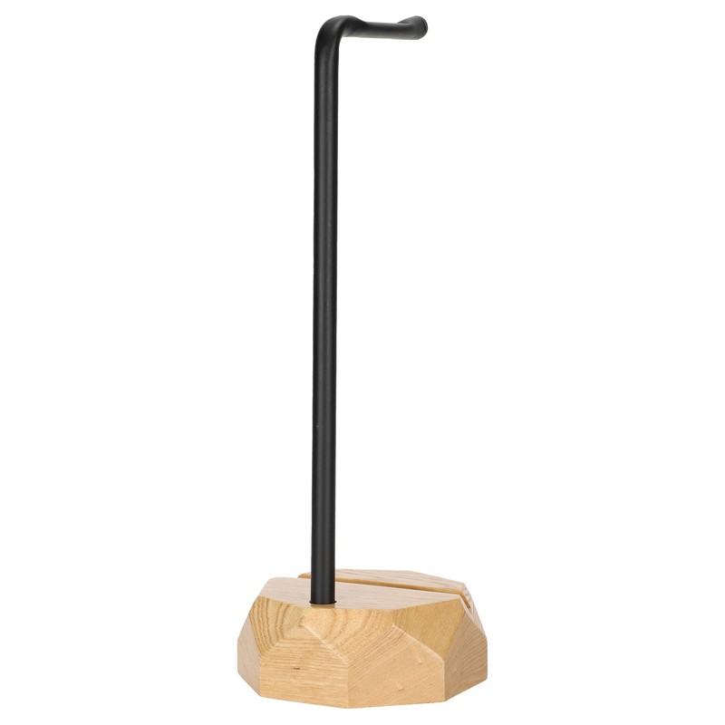 Headphone Holder Solid Wooden Headset Stand Rack Desktop Earphone Hanger