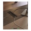 Gedotec Cable passage made of metal, black, 1 piece, cable