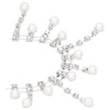 4Pcs Crystal Claw Chain Trimming Fringe Simulation Diamond Chain for