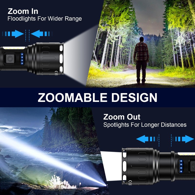 Banral Rechargeable Magnetic Flashlights High Lumens, Super Bright LED Powerful