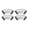 uxcell 4pcs OD 1.75 Inch 90 Degree SS304 Stainless Steel