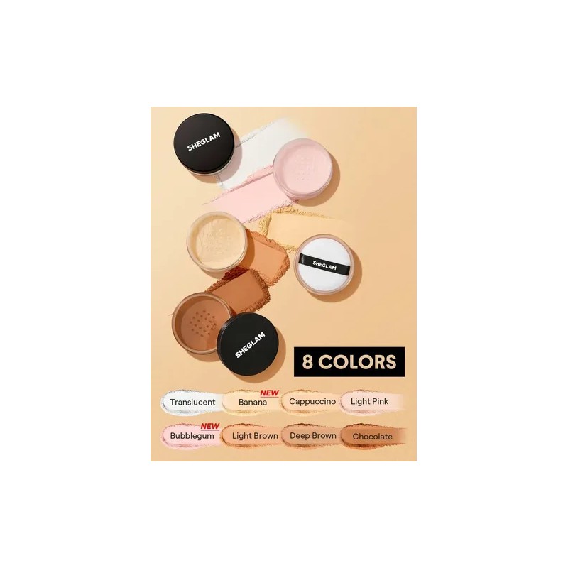 Sheglam Polvo Fijador Baked Glow Radiante - Cappuccino