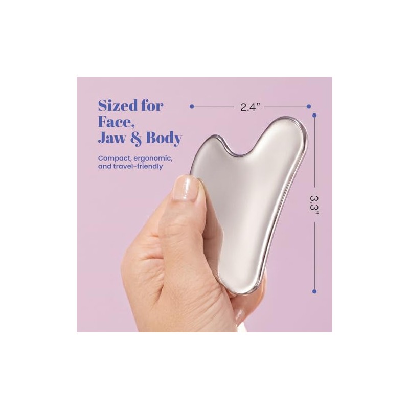 ROSELYNBOUTIQUE Gua Sha Facial Tools & Stainless Steel Face Roller