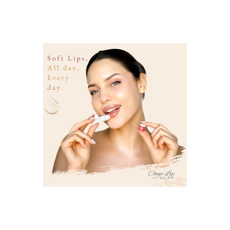 Chap-Lip Bálsamo Labial Hidratante 100 Natural Con Sabor A Frutas,